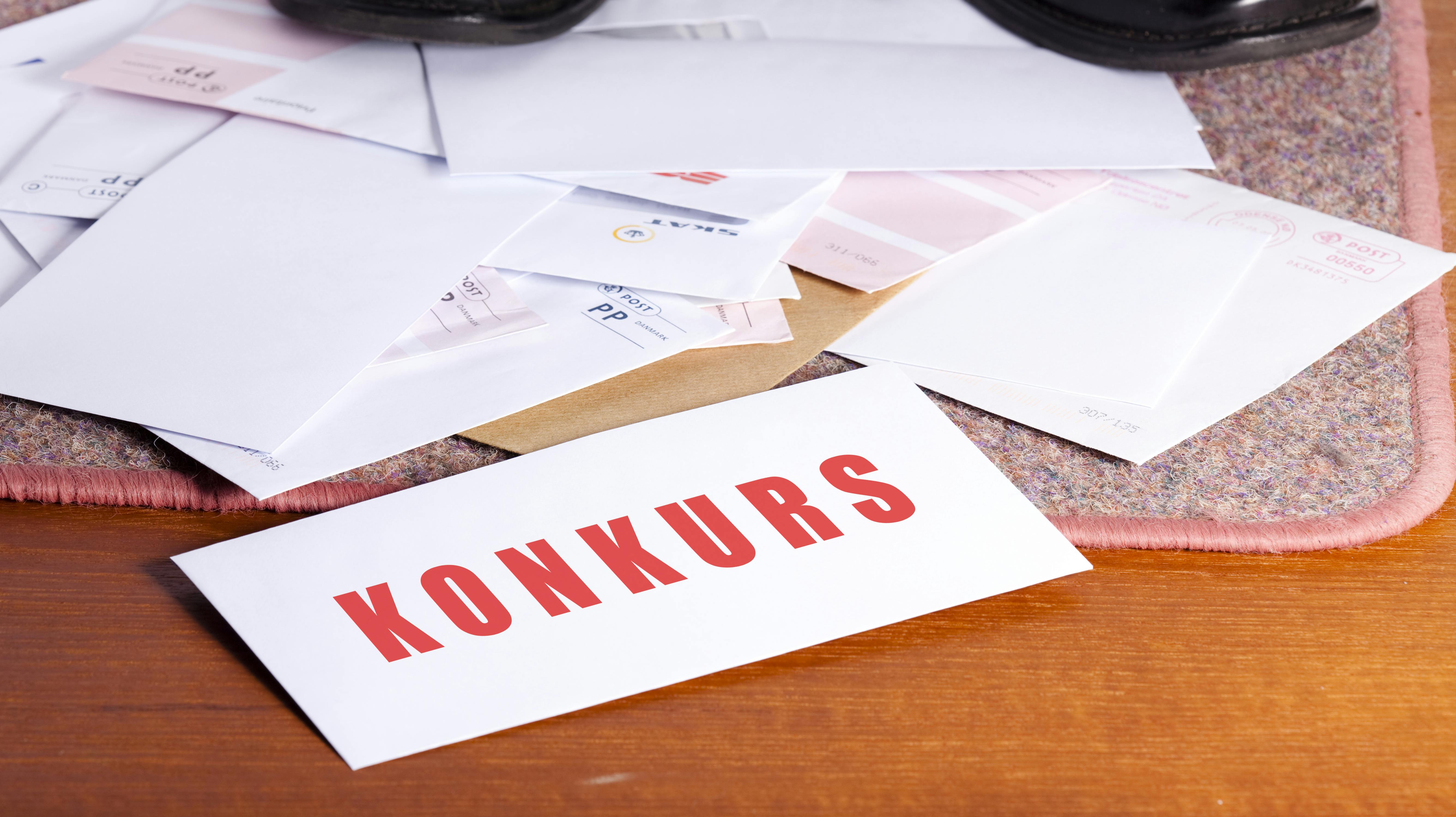 Konkurserne i marts betød et tab på 2222 fuldtidsstillinger. 