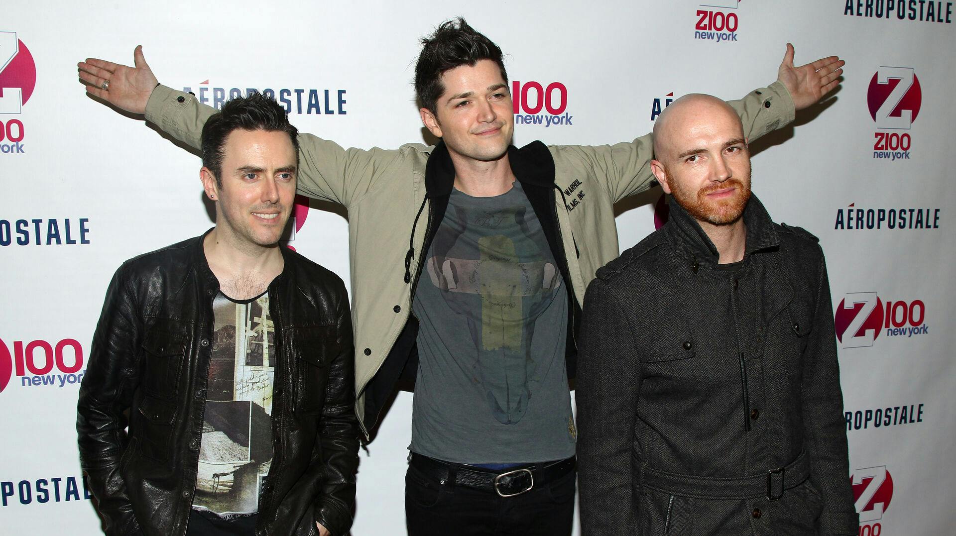 The Script består af Glen Power (tv), Danny O'Donoghue (m) og Mark Sheehan (th).