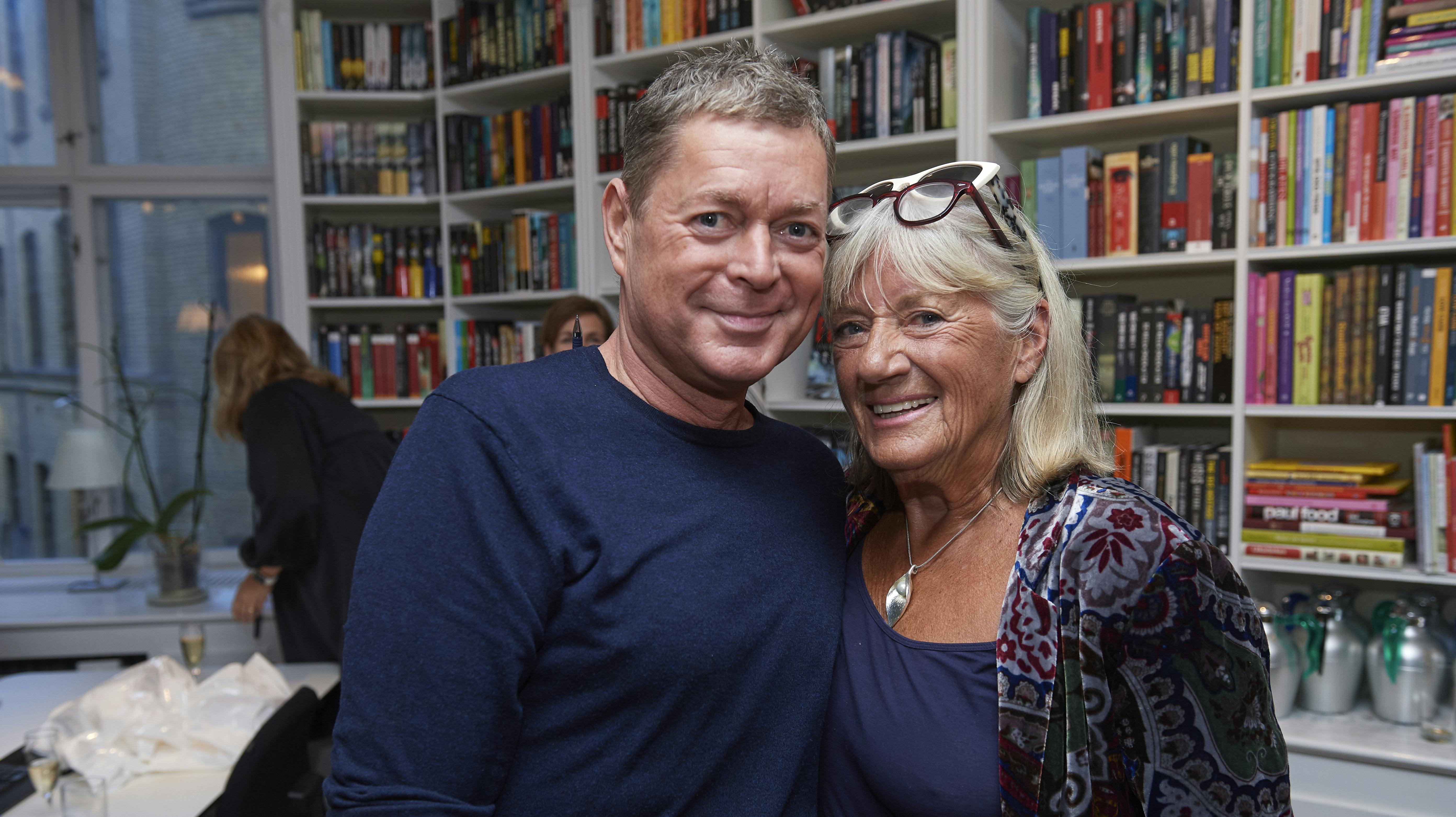 Her ses Peter Frödin og Britt Bendixen sammen til bogreception, da Britt tilbage i 2017 udgav selvbiografien "Et lyst sind". 