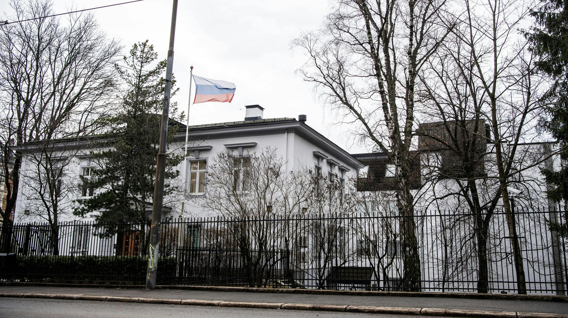 Den russiske ambassaden i Oslo, hvor Vladislav Khlestov blandt andet har arbejdet.