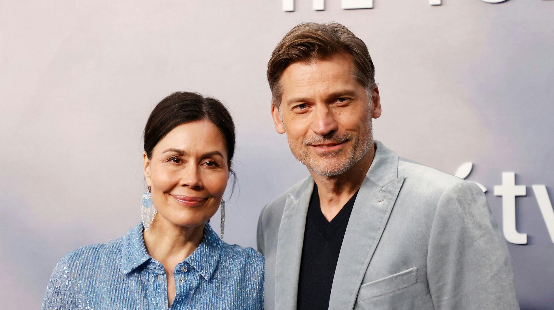 Nikolaj Coster-Waldau og Nukaaka Coster-Waldau til premieren på Apple TV+ "The Last Thing He Told Me" i Westwood, Californien. nbsp;