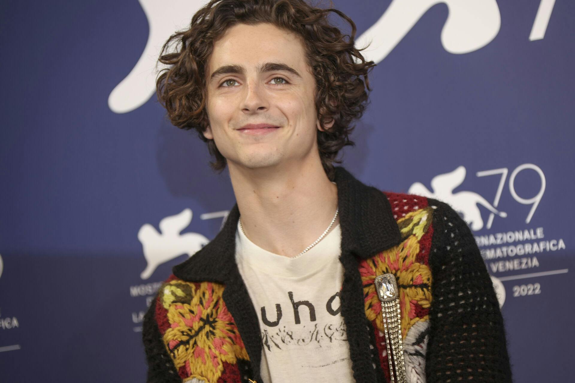 Timothée Chalamet var ude for en mindre ulykke under optagelserne til reklamefilm forleden.