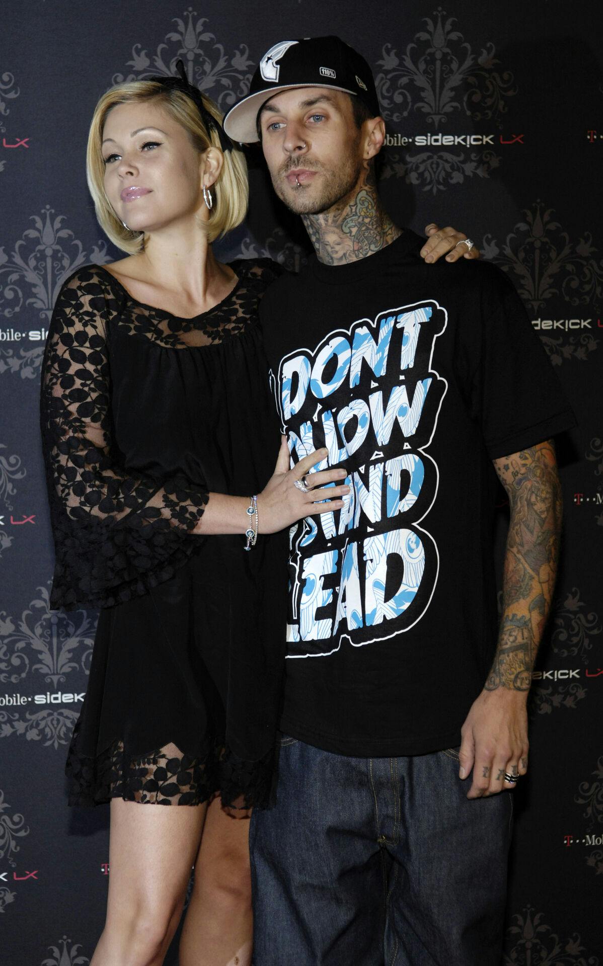 Shanna Moakler og Travis Barker, da de stadig dannede par i 2007.
