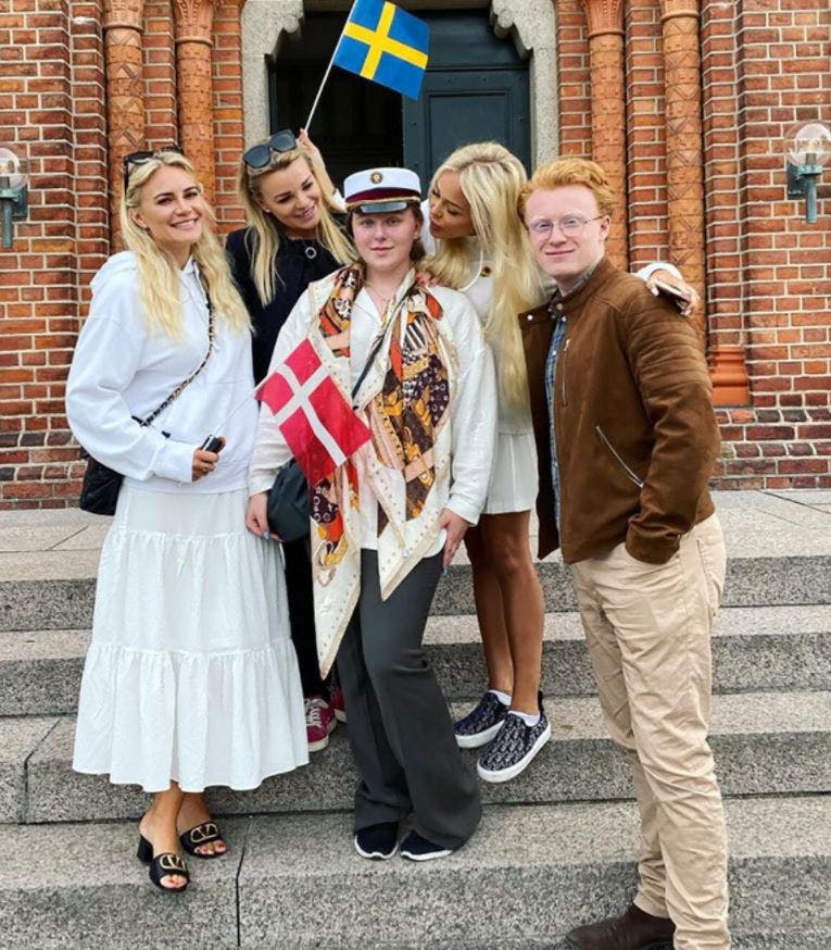 Hector med sin mor og søstre, da Ophelia blev student.