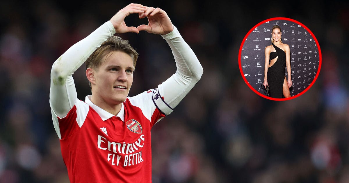 Noget tyder på, at det måske er 27-årige Helene Spilling som den 24-årige Arsenal kaptajn Martin Ødegaard sender hjerter til efter sine scoringer.