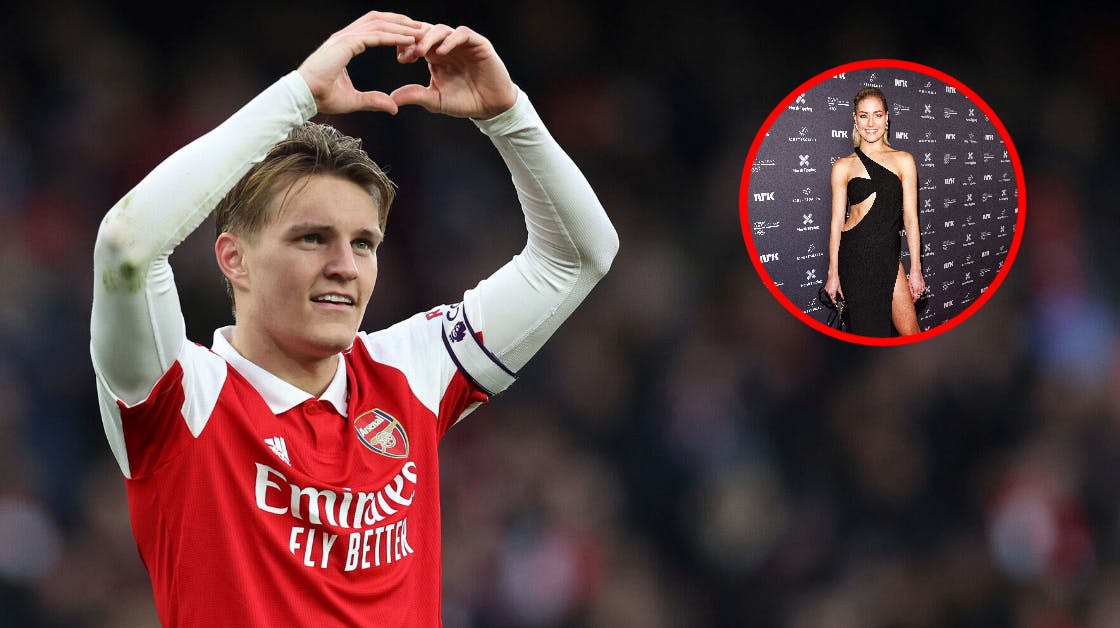 Noget tyder på, at det måske er 27-årige Helene Spilling som den 24-årige Arsenal kaptajn Martin Ødegaard sender hjerter til efter sine scoringer.