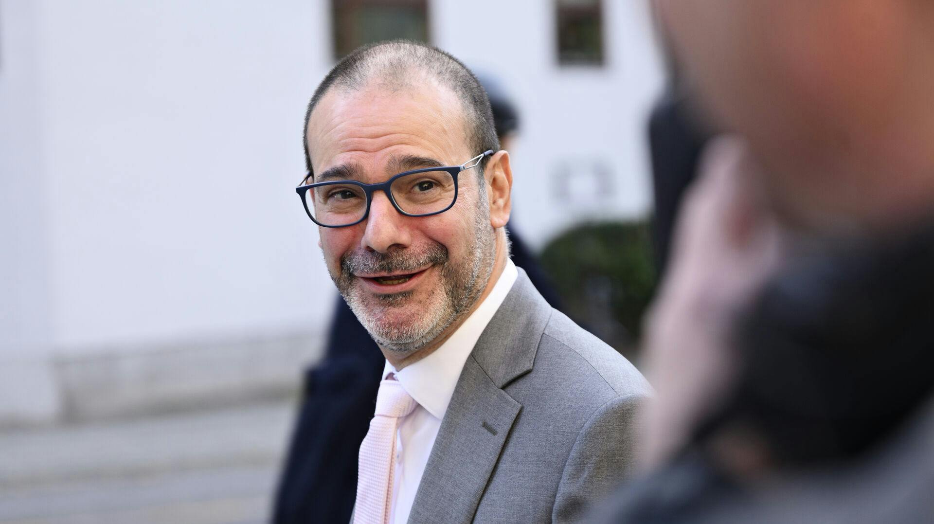 Paolo Drostby (daværende Miljø- og Fødevareministerium) forlader retten efter sin afhøring, da de første afhøringer i Granskningskommissionen om sagen om aflivning af mink starter i Retten på Frederiksberg torsdag den 7. oktober 2021.