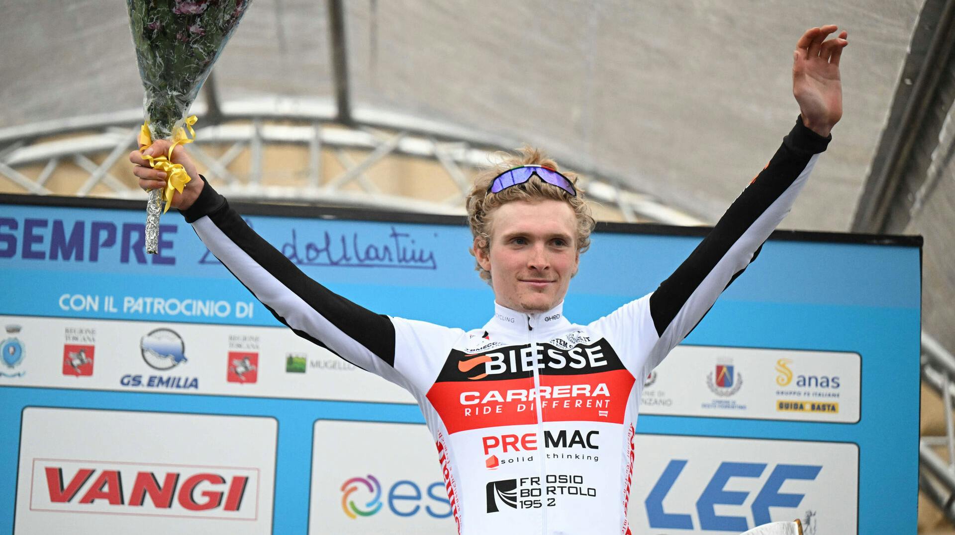 Anders Foldager kører for det italienske hold Biesse – Carrera. Fra 2024 skal han køre på det australske hold Team Jayco AlUla.