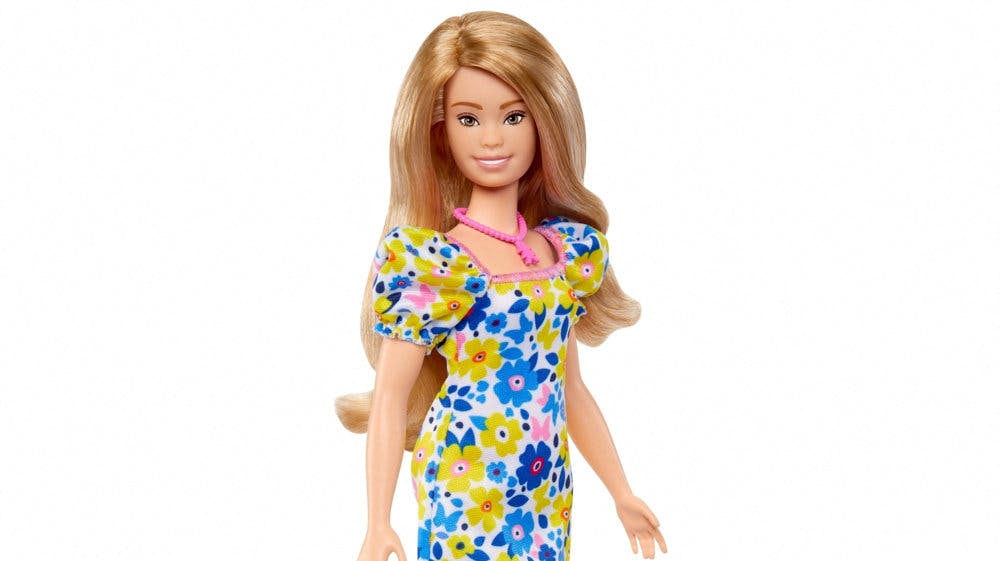 Sådan kommer den nye Barbie med Downs Syndrom til at se ud.