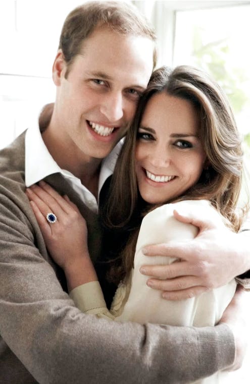 Prins William og Kate Middletons forlovelsesportræt fra 2010.

