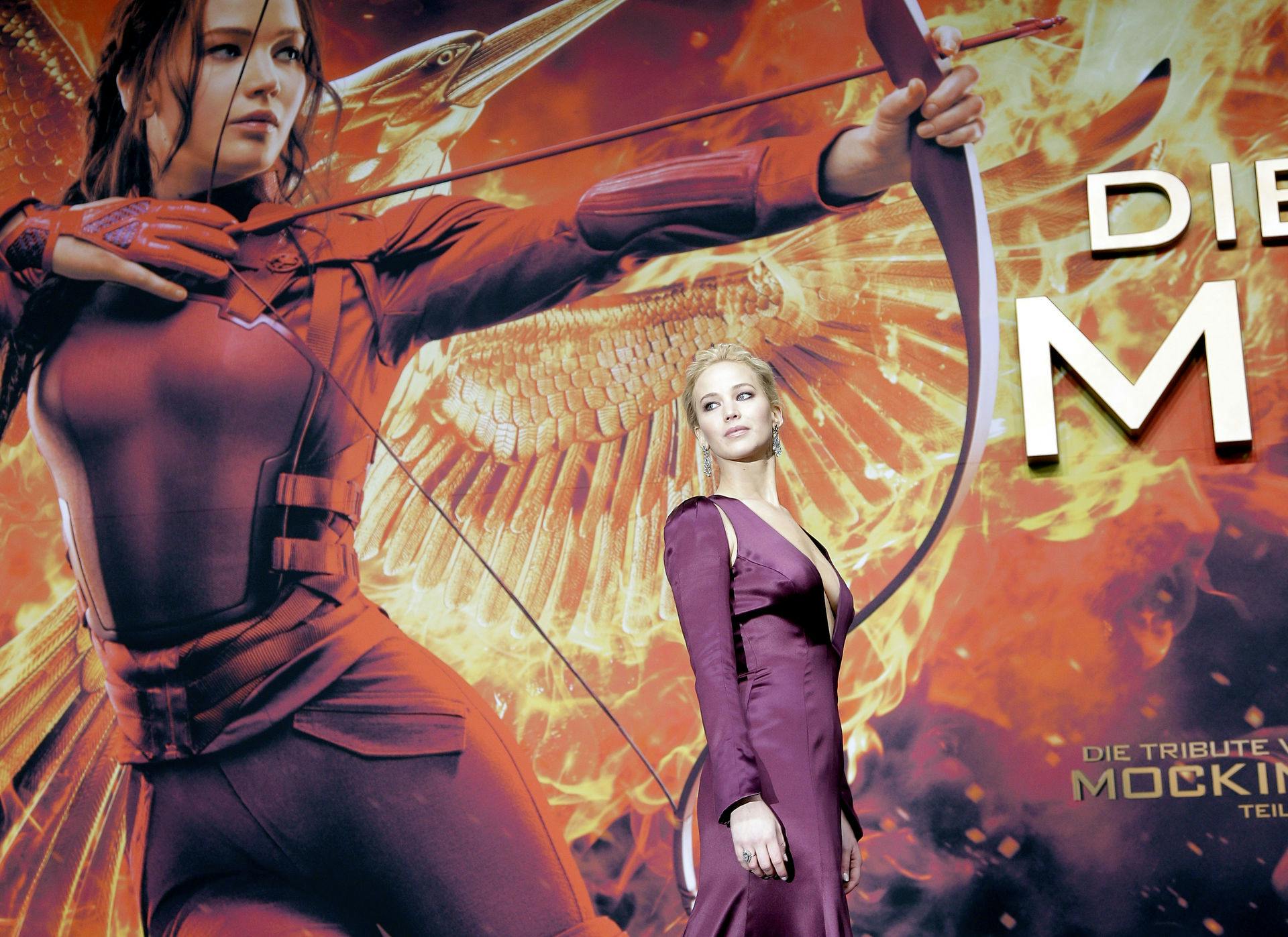 Jennifer Lawrence spillede hovedrollen i de første "Hunger Games"-film.

