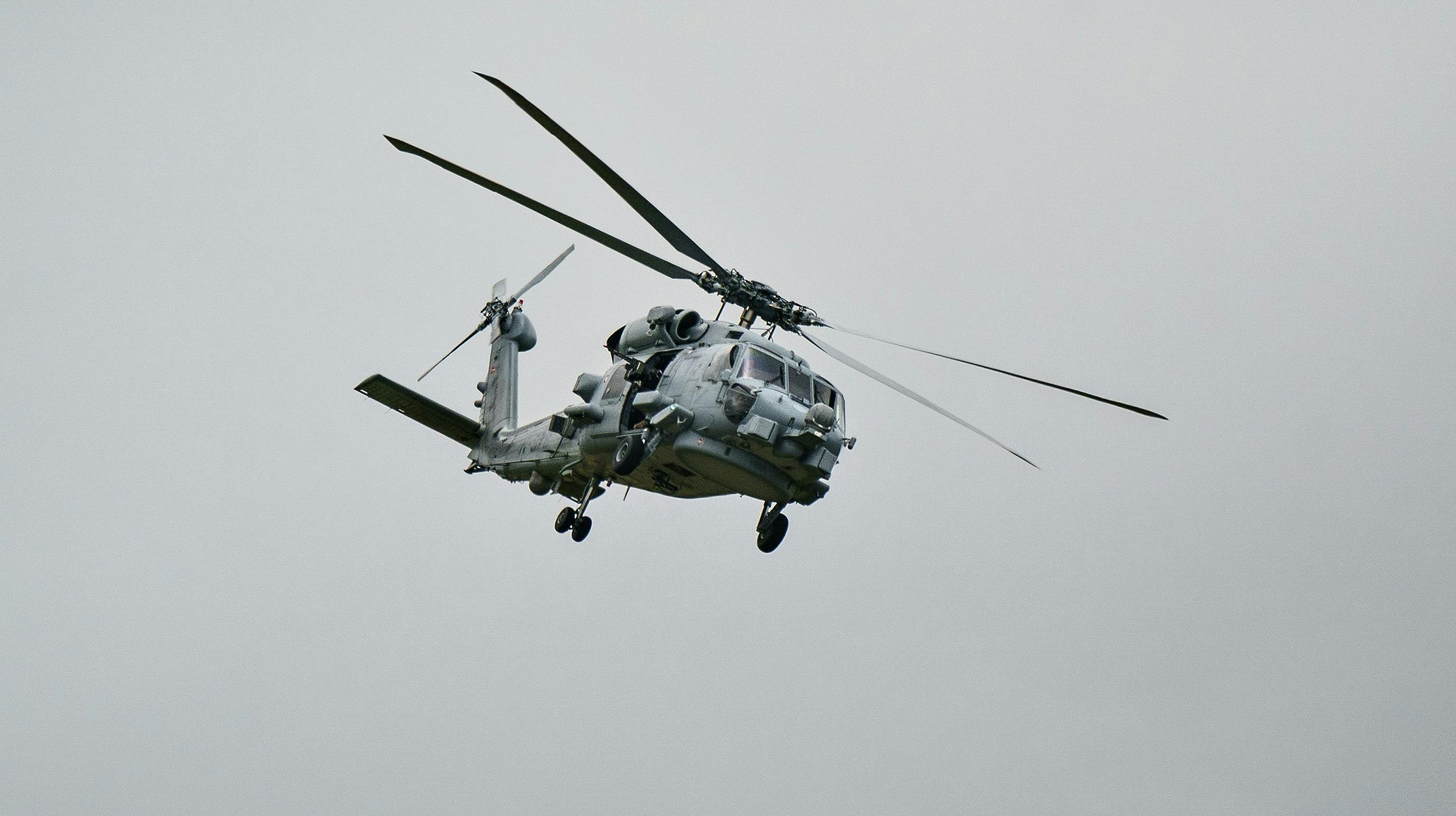 Billedet her er et arkivfoto og forestiller en Seahawk-helikopter. 