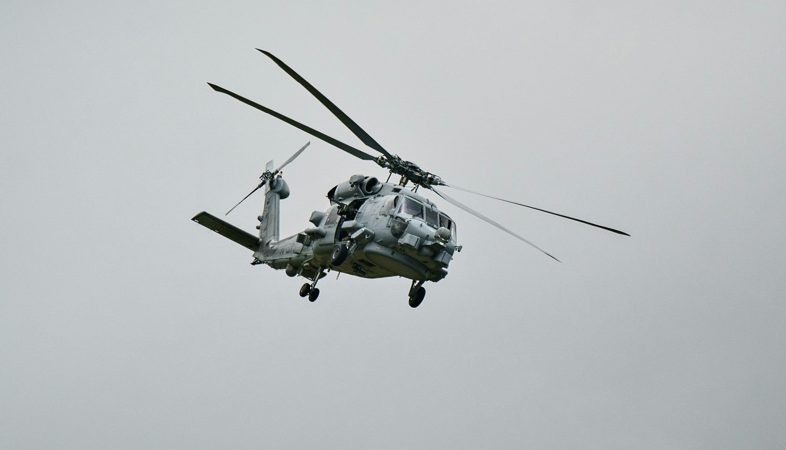Billedet her er et arkivfoto og forestiller en Seahawk-helikopter. 