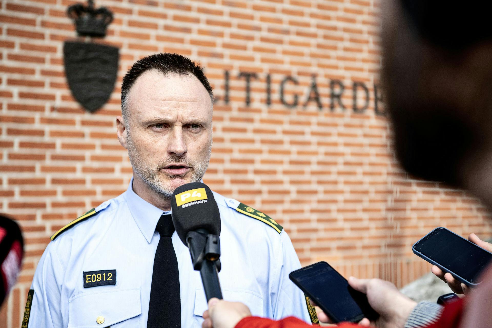 Vicepolitiinspektør Peter Malmose under pressemødet på politigården i Albertslund, fredag den 6. maj 2022, hvor han fortalt, at man nu havde sigtet en mand for drabet på Louise Borglit.
