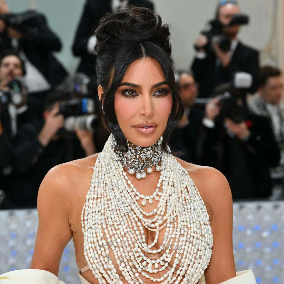 Kim Kardashain til Met Gala 2023. 