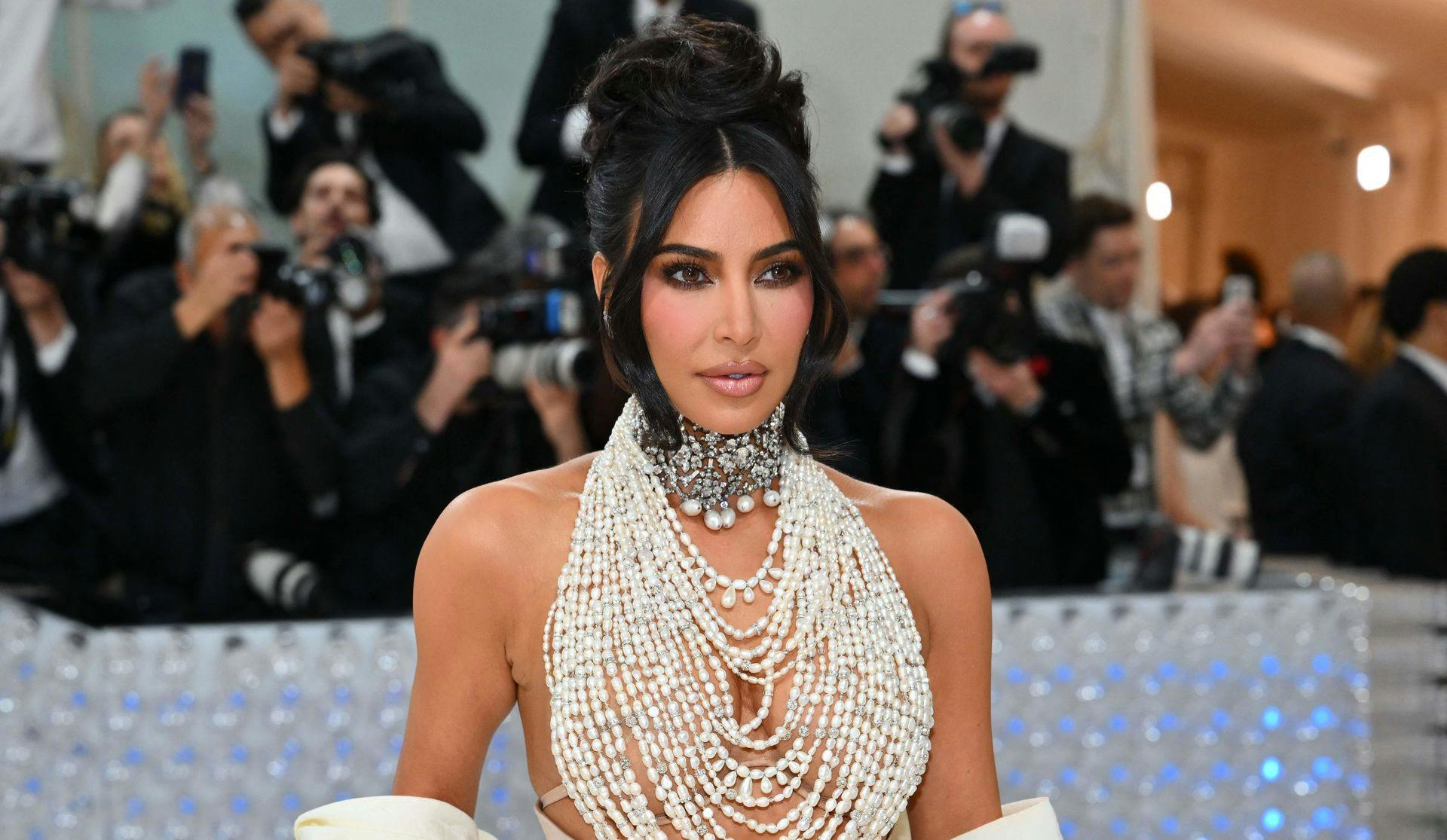 Kim Kardashain til Met Gala 2023. 