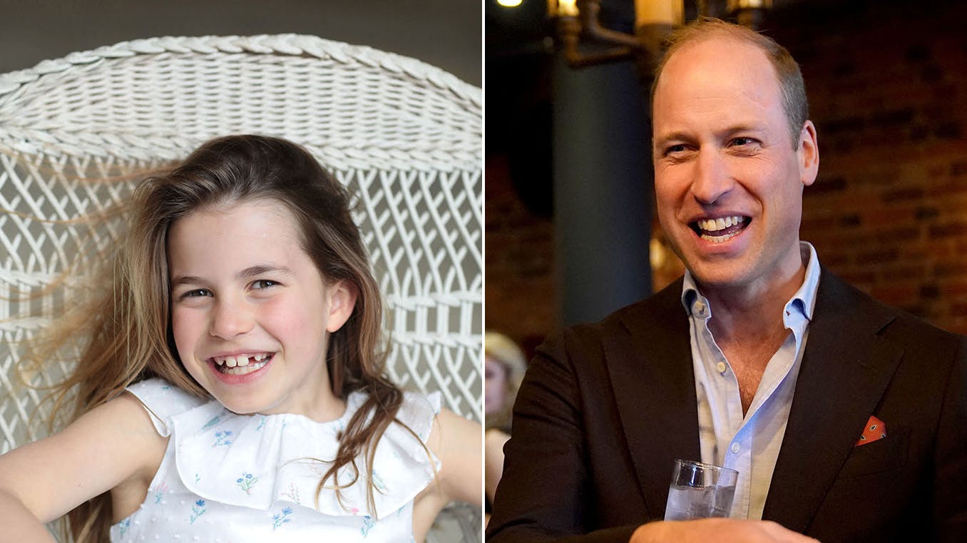 Prinsesse Charlotte, der i dag fylder otte år, har en slående lighed med sin far. nbsp;