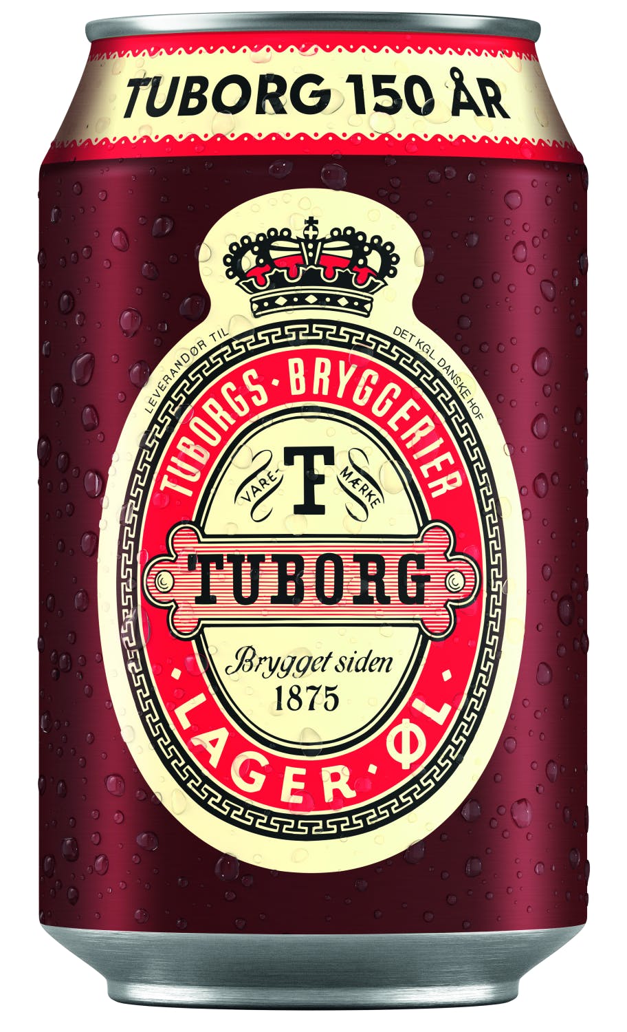 Således ser jubilæumsudgaven af Rød Tuborg ud.