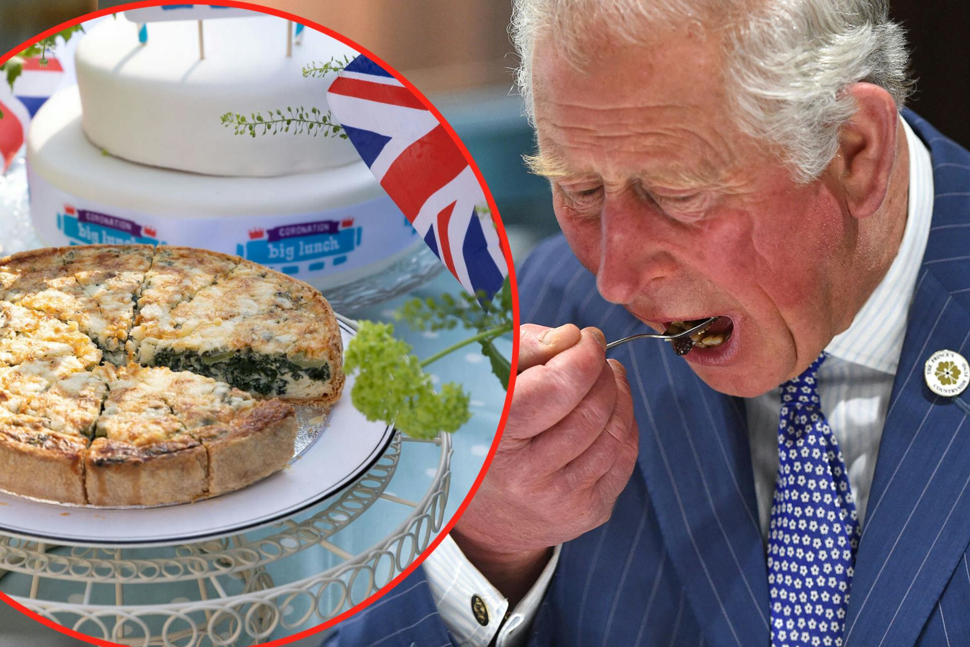 Kong Charles har valgt, at den officielle kroningsret er noget så folkeligt som tærte.