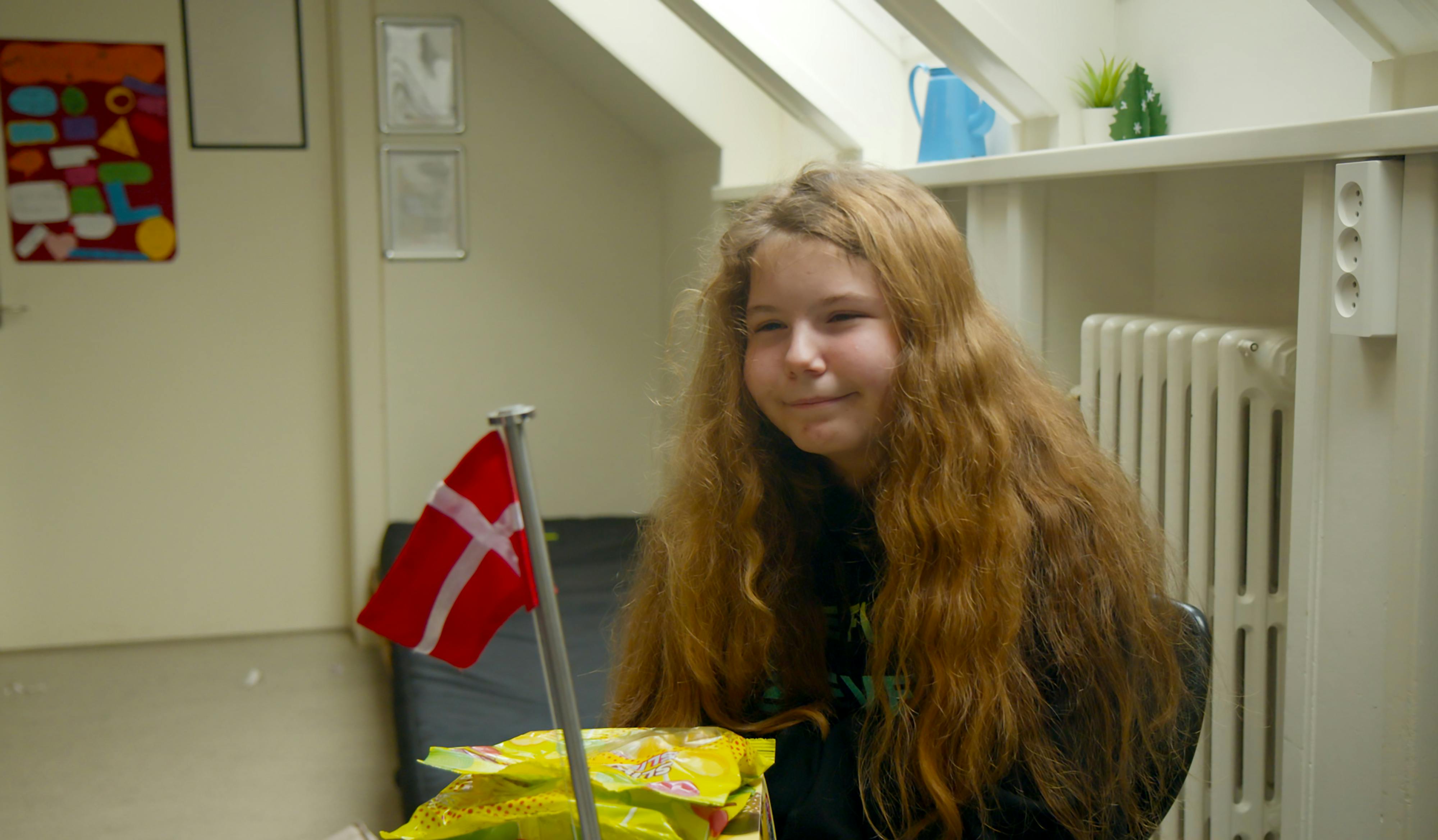 Henriette har fødselsdag juleaften, men inden juleferien har hun sammen med sin mor været ude at handle flødeboller og slikkepinde til hele klassen. 