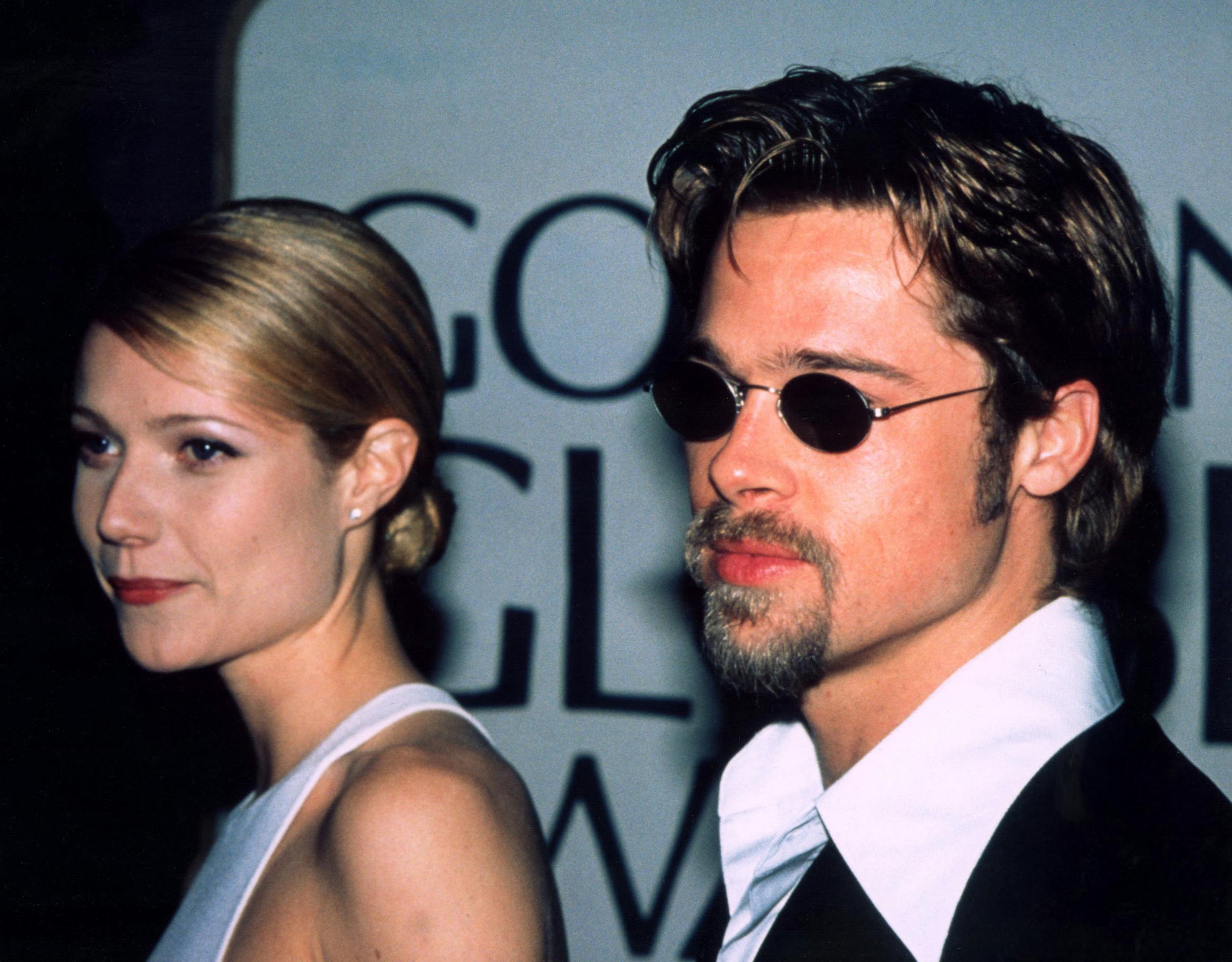Gwyneth Paltrow og Brad Pitt blev forlovet i 1996, men gik fra hinanden året efter.