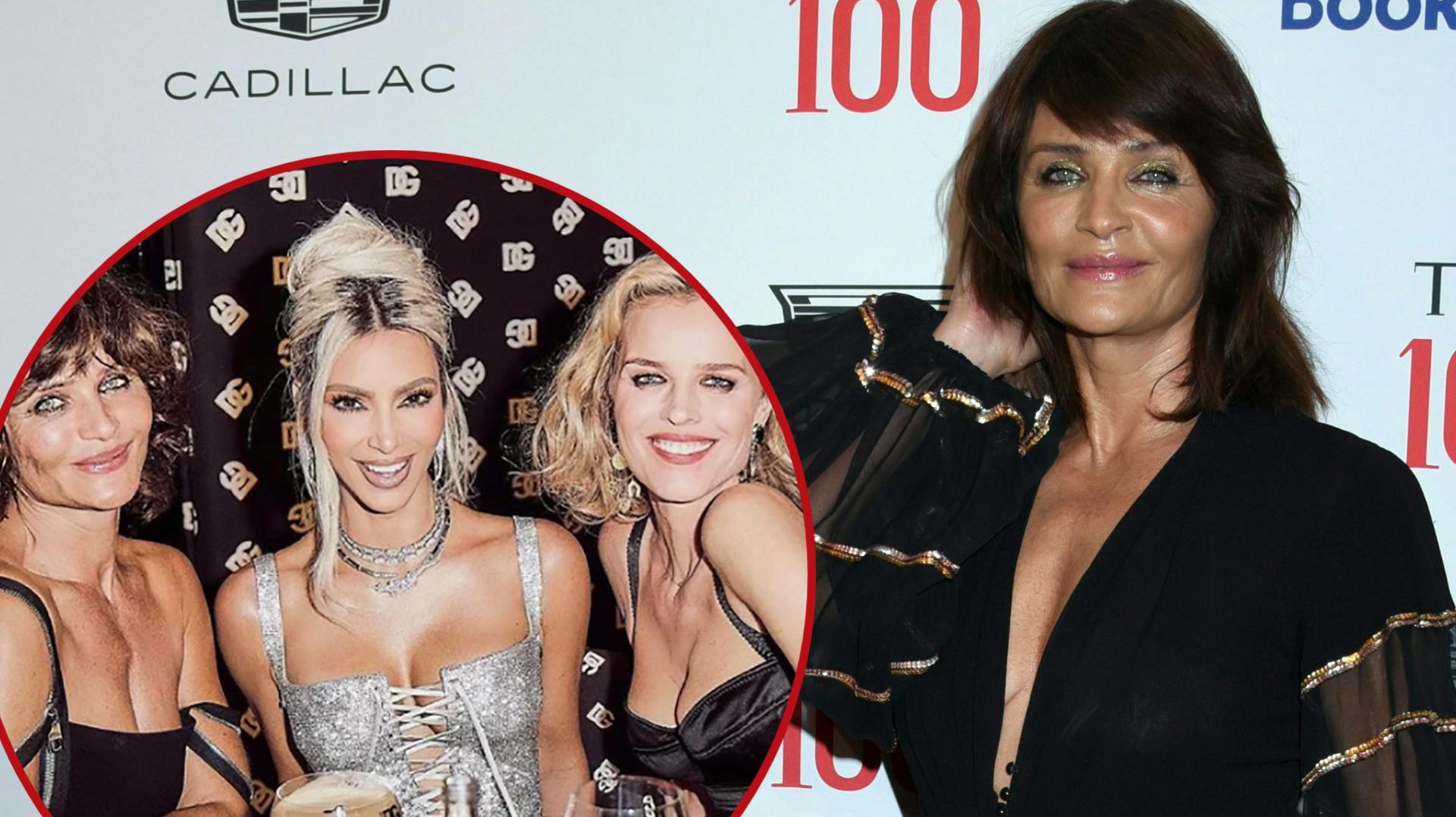 Helena Christensen og Kim Kardashian har festet sammen flere gange.