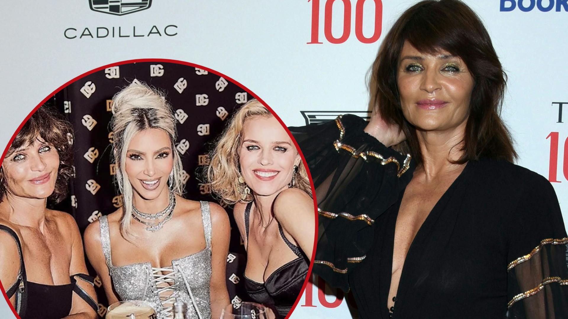 Helena Christensen og Kim Kardashian har festet sammen flere gange.