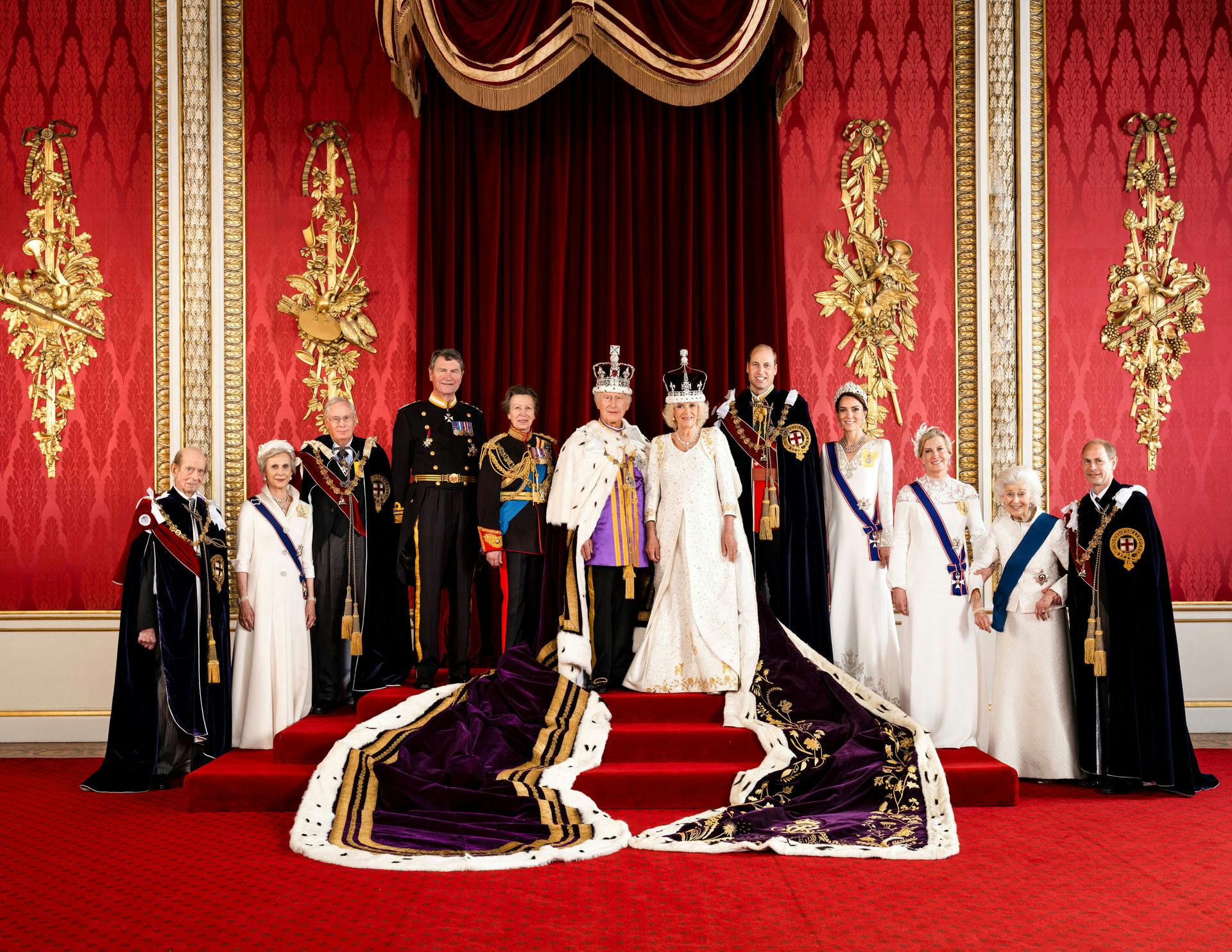De officielle billeder af kong Charles' kroning.&nbsp;
