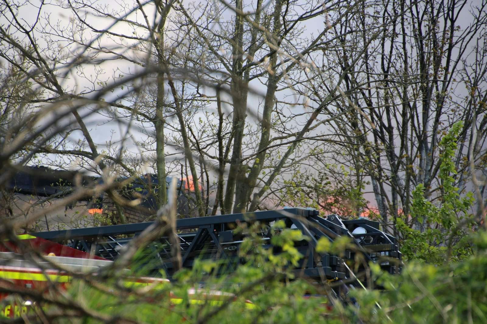 Der er brand i en industribygning i Korsør.