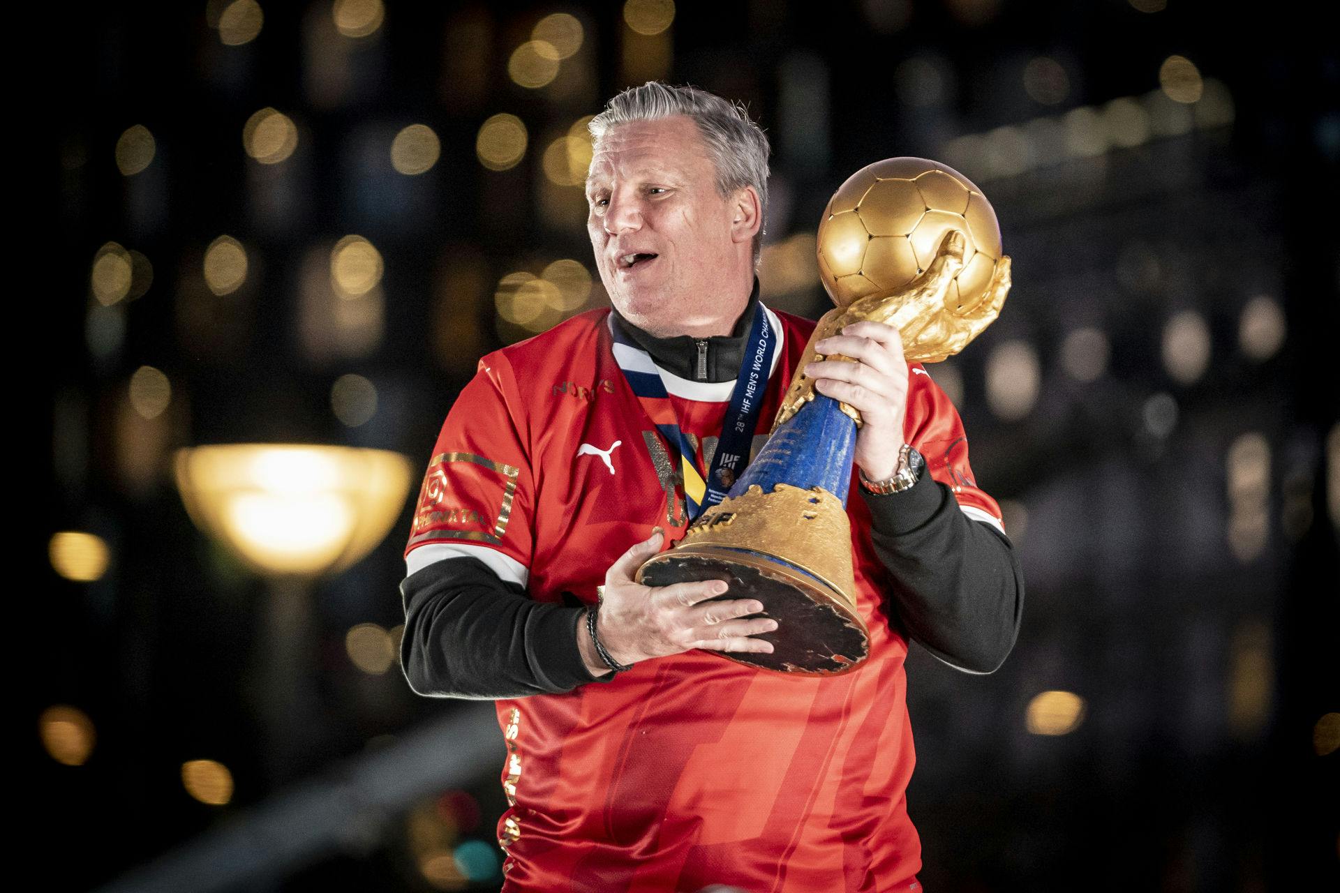 Landstræner Nikolaj Jacobsen kan se frem til en gruppe med Portugal, Tjekkiet og Grækenland.&nbsp;