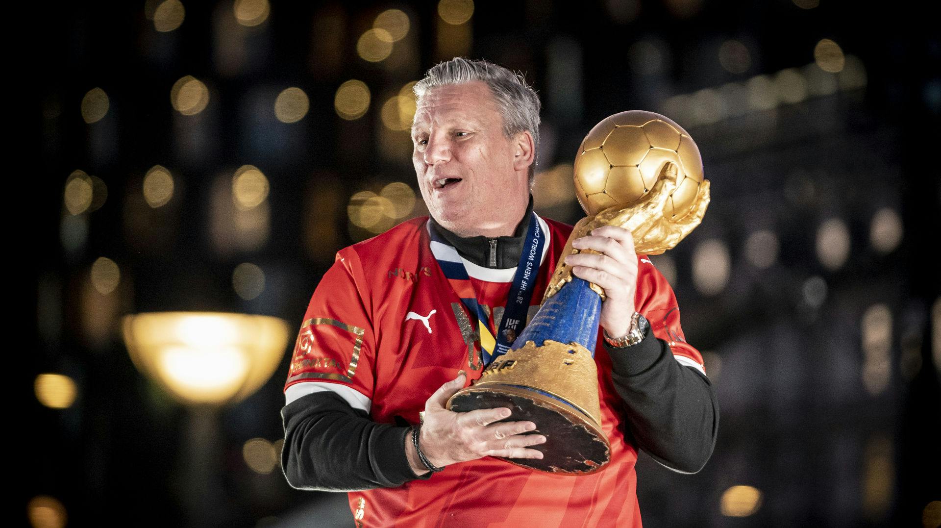 Landstræner Nikolaj Jacobsen kan se frem til en gruppe med Portugal, Tjekkiet og Grækenland. 