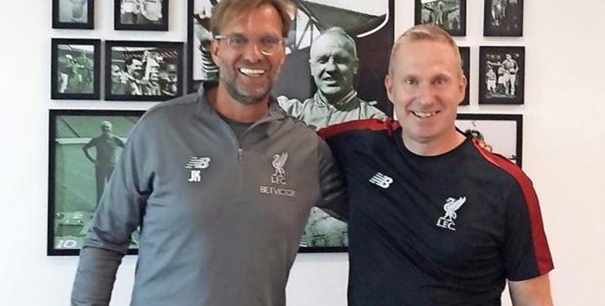 Jürgen Klopp og Thomas Grønnemark fotograferet sammen.