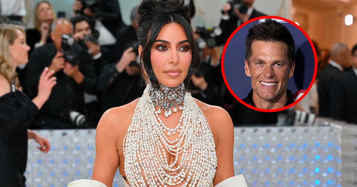 Kim Kardashian og Tom Brady skyder alle datingrygter ned. Stjernerne er nemlig er "kun venner".