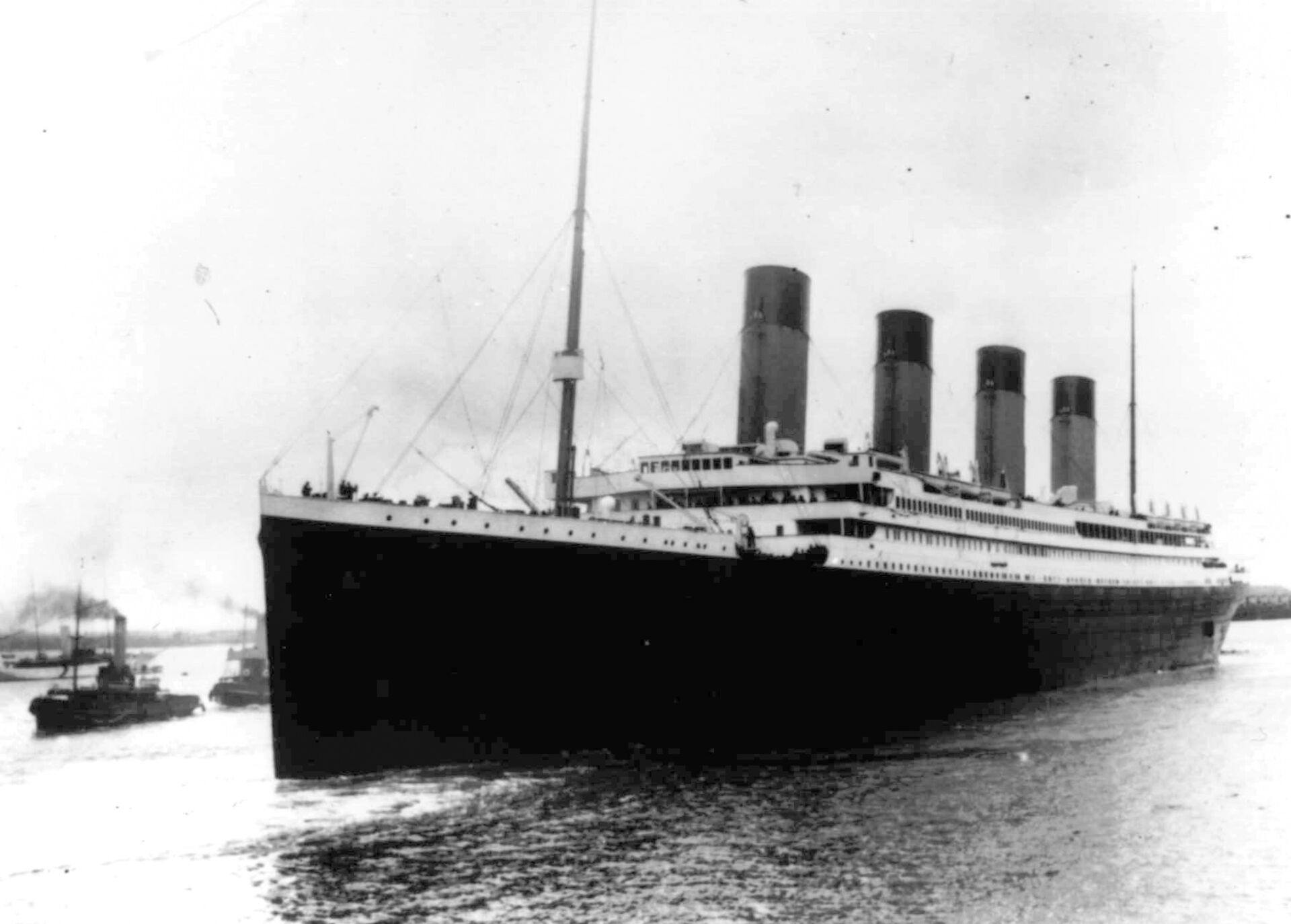 Titanic fotograferet 10. april 1912 - få dage før skibet mødte et isbjerg og sank.
