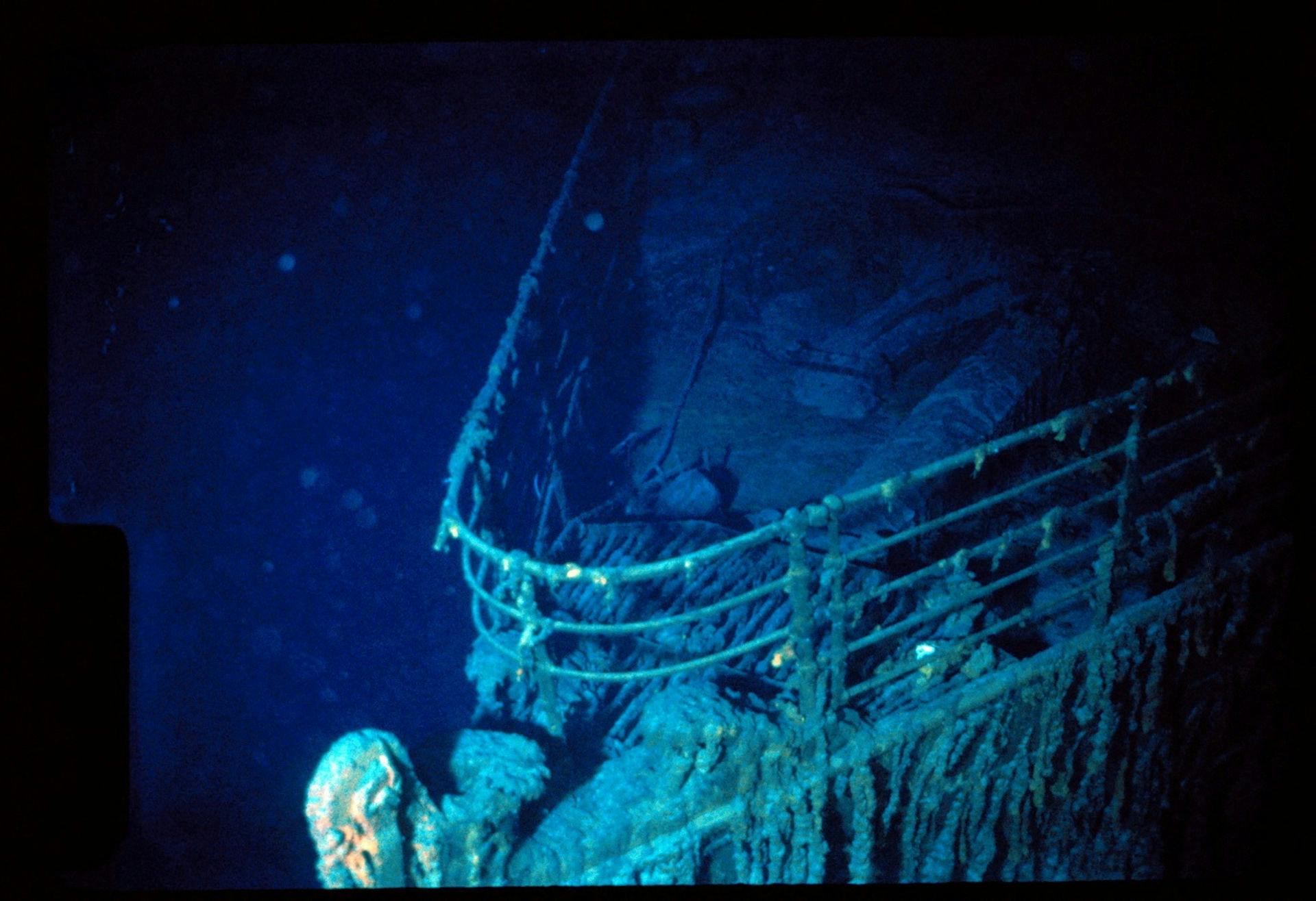 Her er skibet fotograferet i 1986 - ikke længe efter at det var blevet lokaliseret på havets bund.&nbsp;
