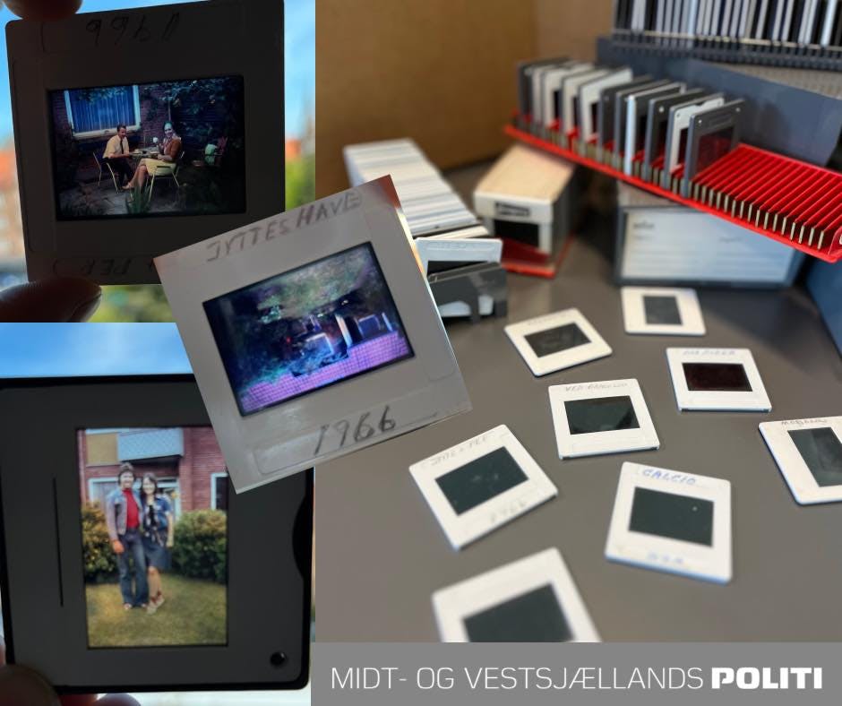 En hel kasse med billeder er blevet et mysterium hos politiet i Midt- og Vestsjælland