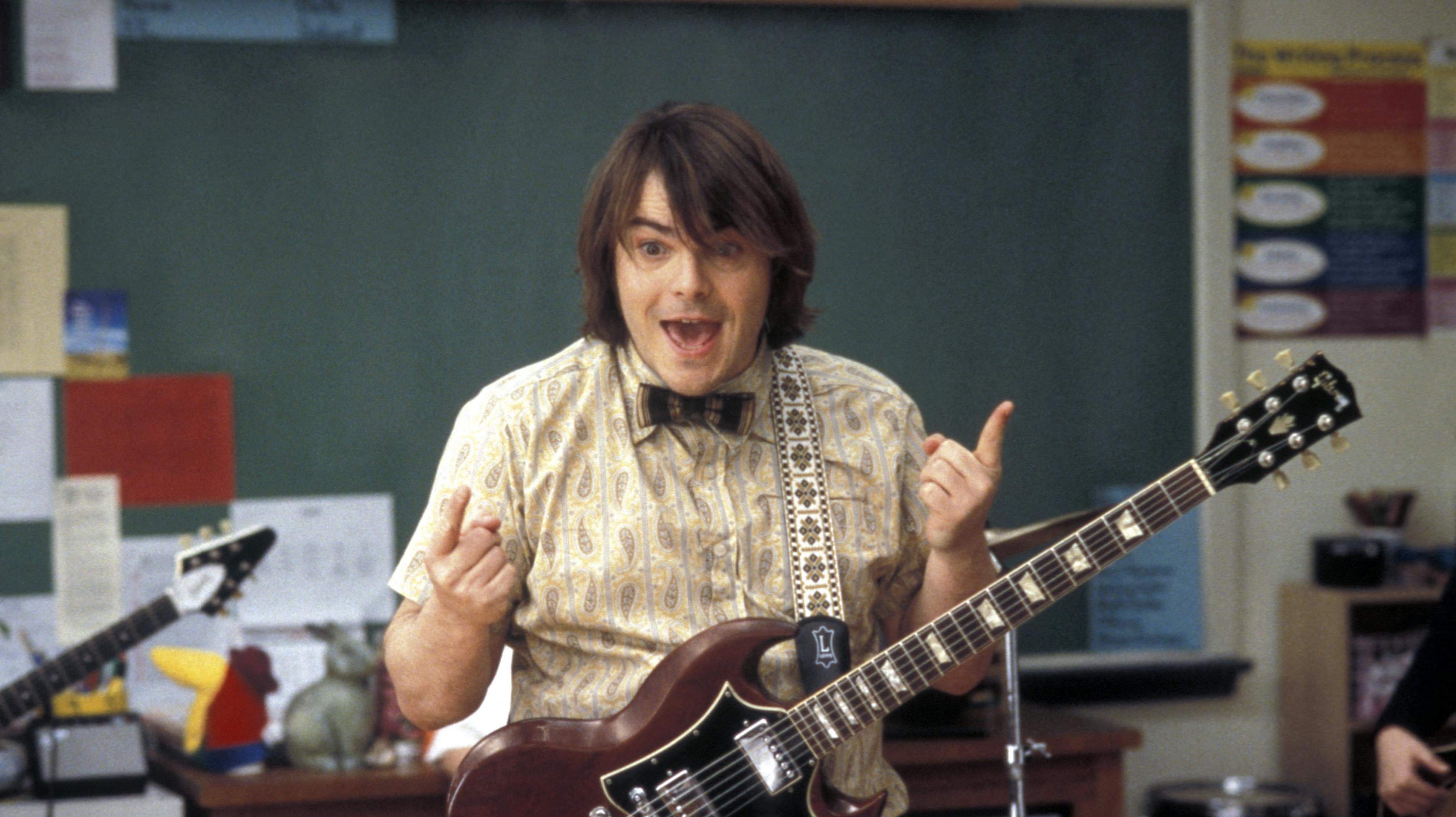 Skuespilleren Jack Black var hovedrolleindehaveren i filmen "School of Rock" fra 2003.