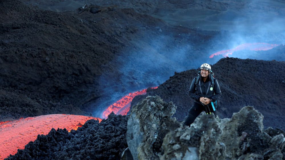 Etna er Europas højeste og mest aktive vulkan. Her er det et billede fra et udbrud i juni 2022.