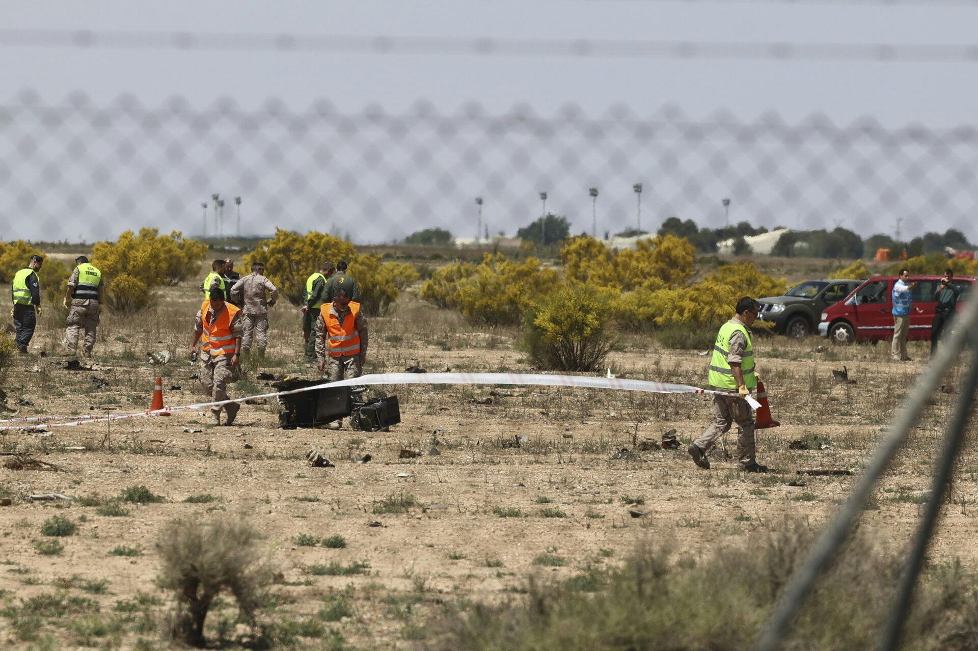 Et F-18 jagerfly styrtede ned i den spanske by Zaragoza.&nbsp;