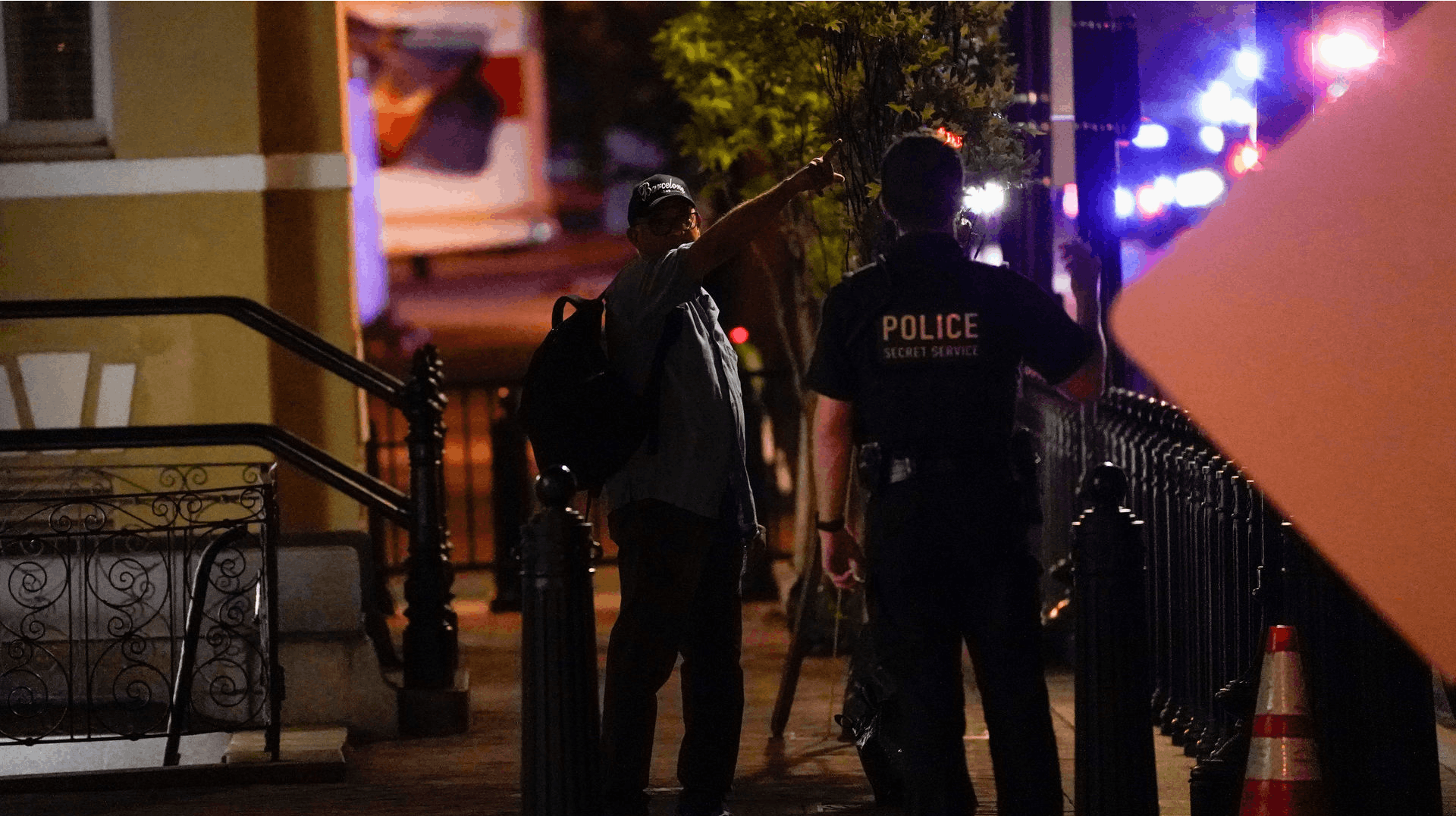 Secret Service, der blandt andet passer på den amerikanske præsident, var hurtigt på stedet.