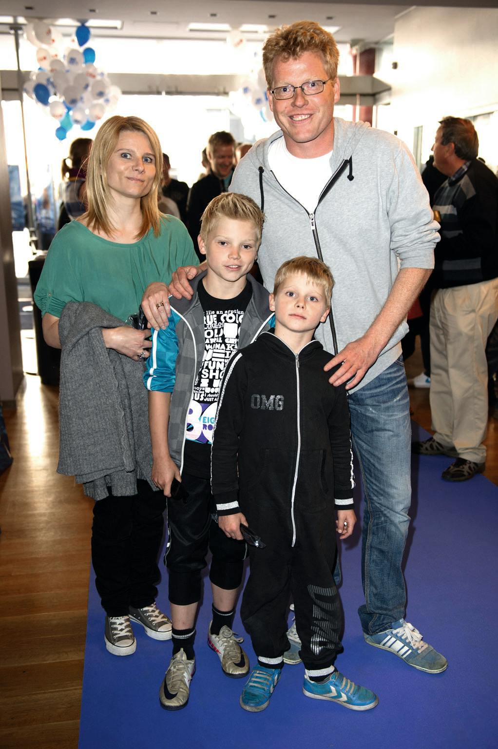 Rikke, Sylvester, Christopher og Sebastian Klein