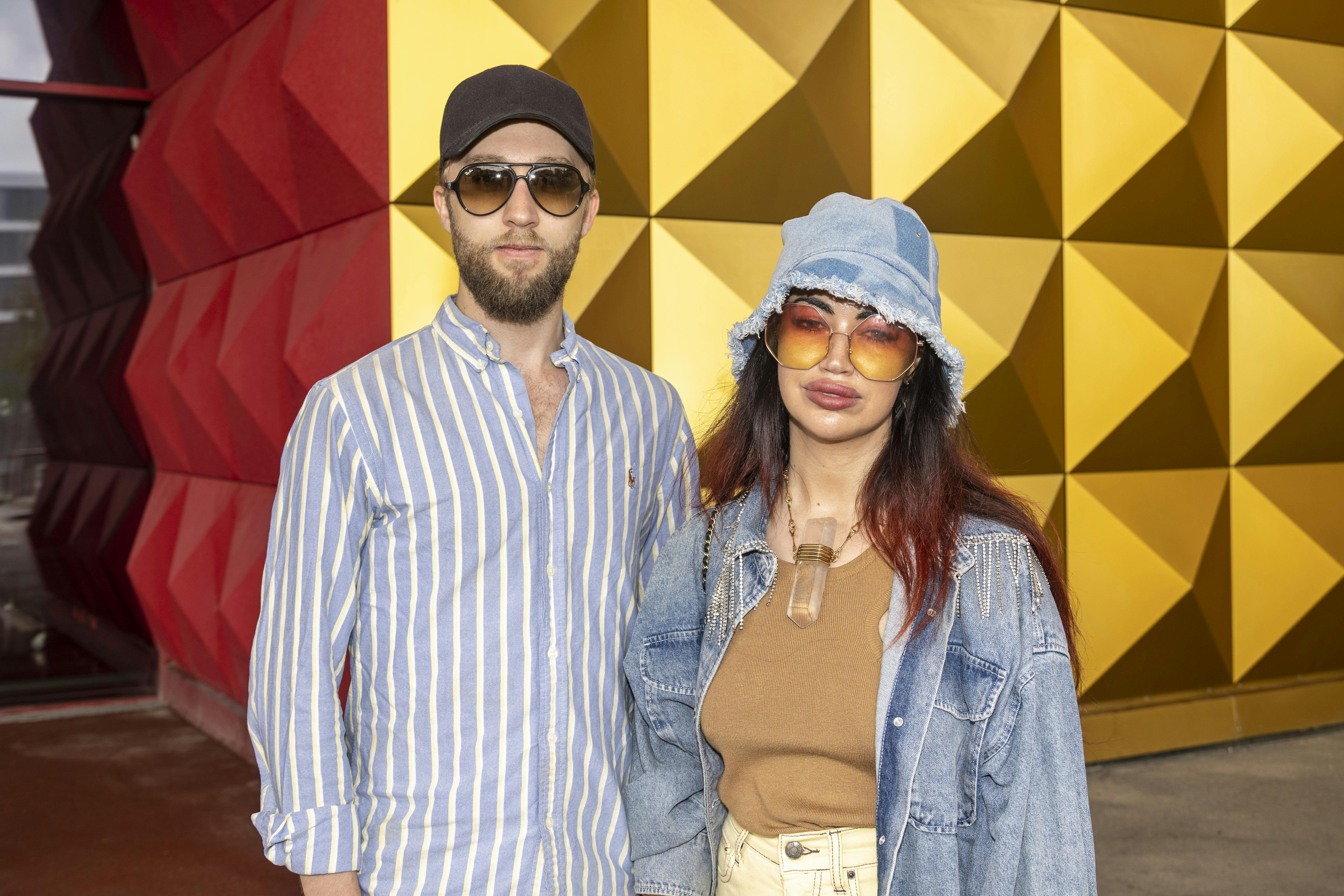 Aura og den nye kæreste Bastian. Parret vil ikke fortælle, hvor længe de har været sammen. 