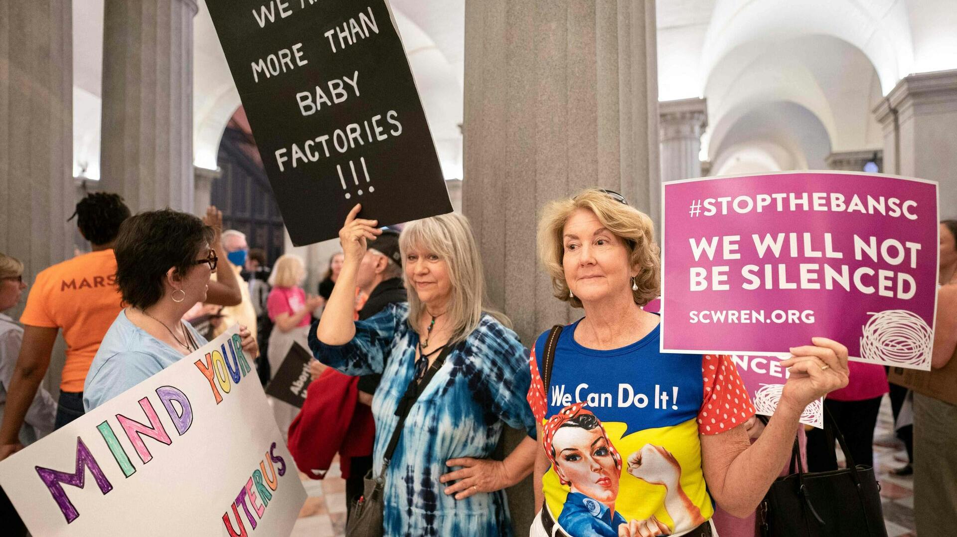 Protester i South Carolina mod det omstridte lovforslag.