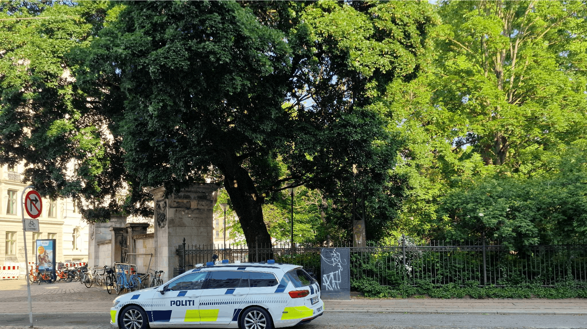 Poltiiet er onsdag aften til stede ved H.C. Ørstedsparken.