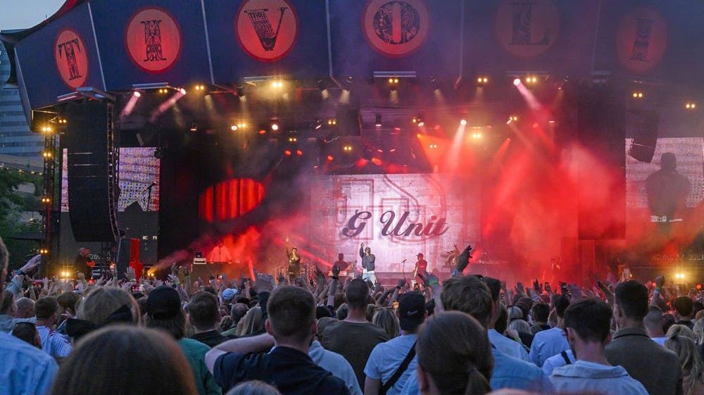Den amerikanske rapper 50 Cent gav sidste år Fredagsrock-koncert i Tivoli i København. (Arkivfoto).