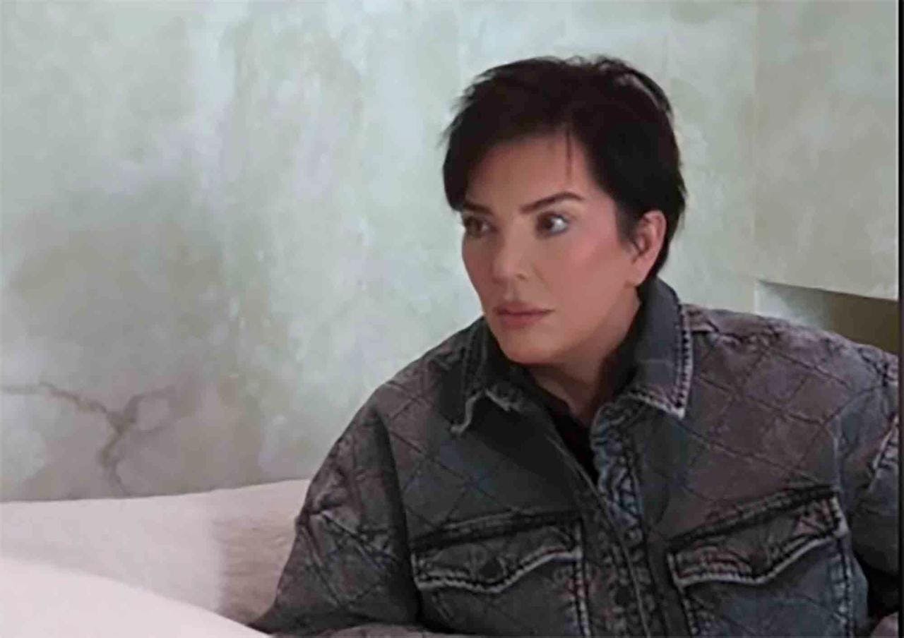 Sådan ser Kris Jenner ud i det nyeste afsnit af "Keeping Up With the Kardashians".
