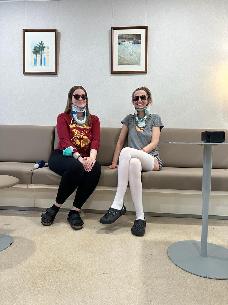 Cecilie var også indlagt med en tysk kvinde (Lena på 32 år), der fik lavet samme operation som hende.