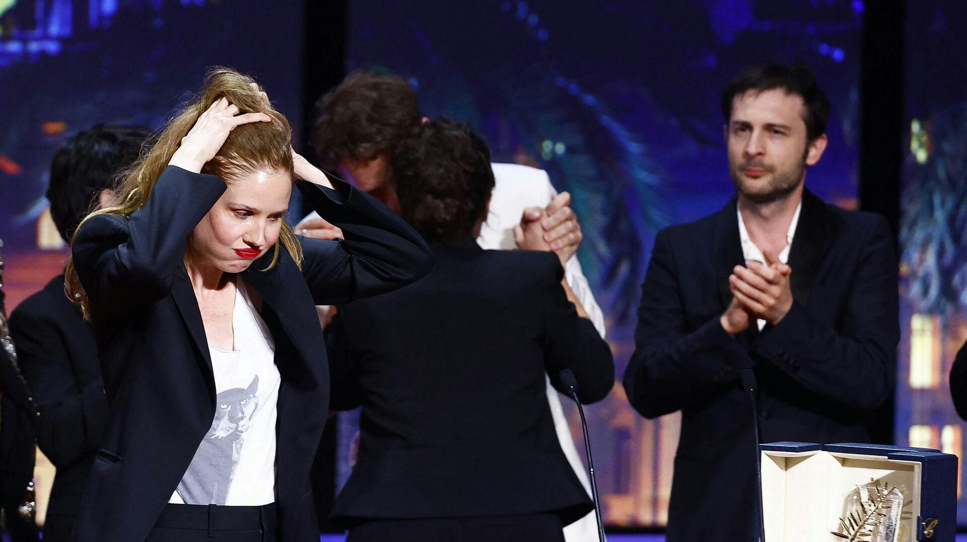 Det blev den franske film "Anatomy of a Fall", der løb med den helt store pris på filmfestivalen i Cannes. 