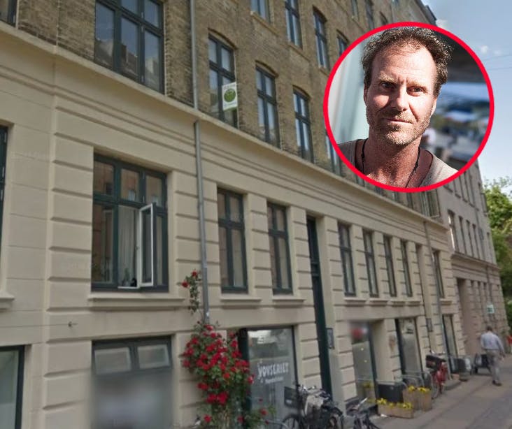Det er i ejendommen her, at Lasse Spang Olsen nu for anden gang får taget et udlæg i sin lejlighed.