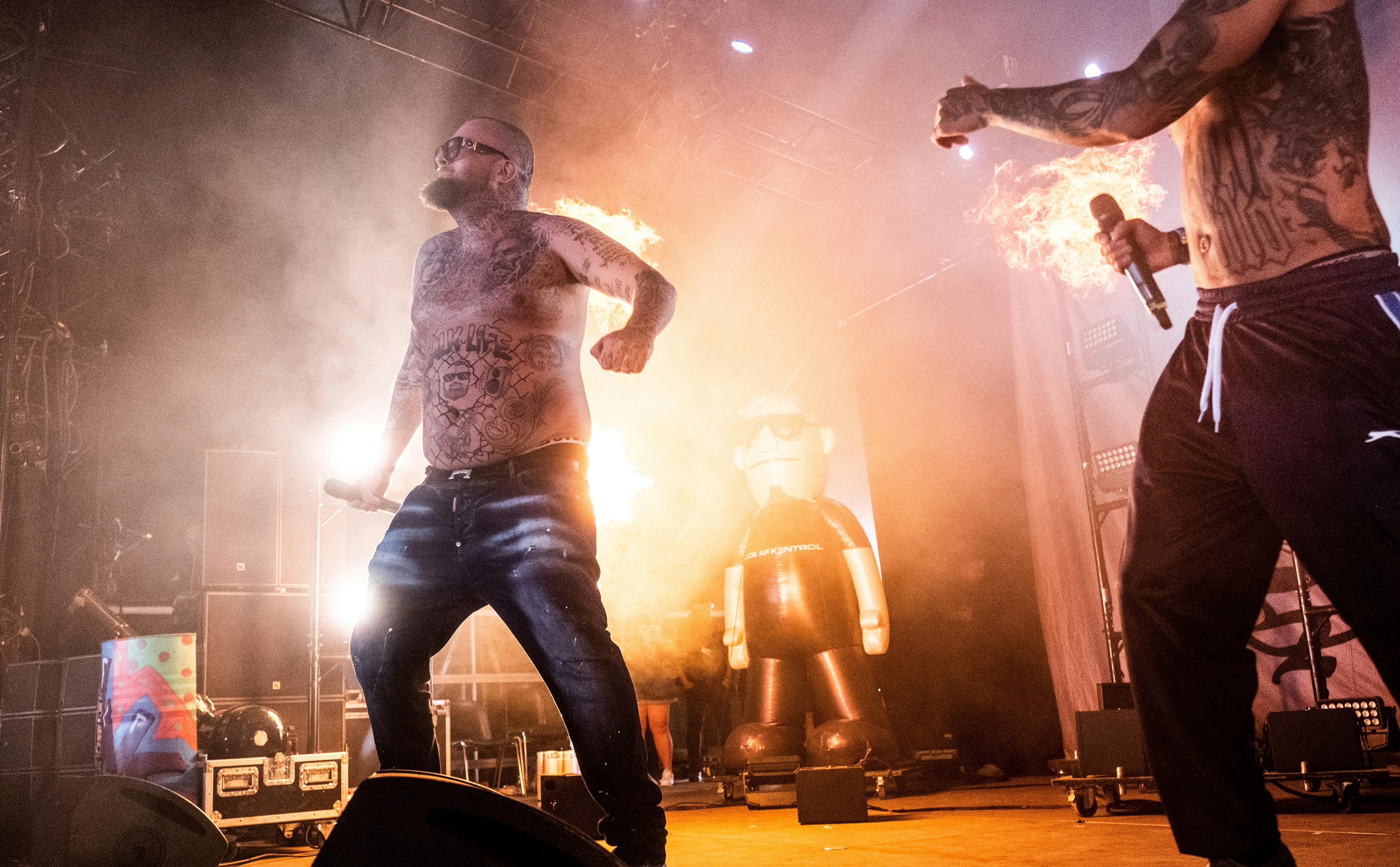 Ude af Kontrol gav en vil koncert på Teltscenen i går&nbsp;

